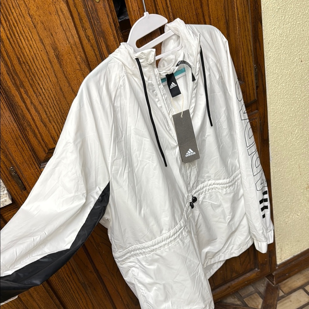 adidas White rain jacket - Picture 5 of 8